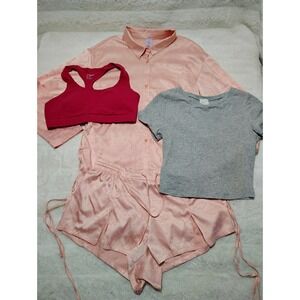 Lot Of 3 Sz S/M - Savage x Fenty Heavenly Satin Sleep Suit, Demix, Full Tilt